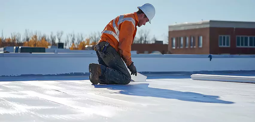 Flat Roof Drain Installation in Cary